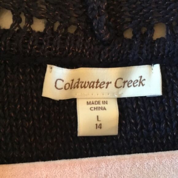 NWOT. Coldwater Creek Women’s 14/L Black Vest - Picture 5 of 9
